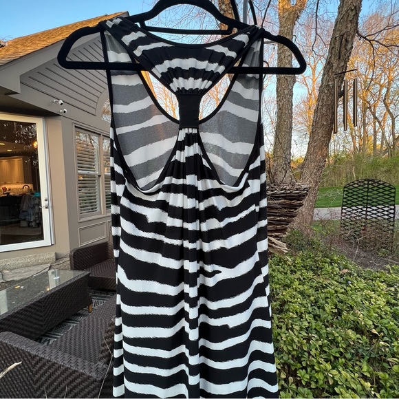 Calvin Klein t-back maxi dress - size 10 - Picture 6 of 8